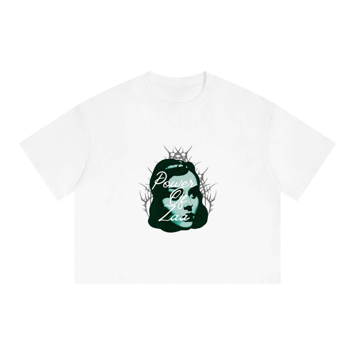 Unisex Boxy Drop Shoulder Crop T-Shirt